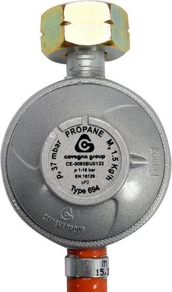 Шланг з редуктором газовий VOREL 99671 1,5 м 99671 фото