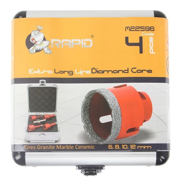 Кільцеві алмазні коронки 6/8/10/12 мм Long-Life Rapid Mar-Pol M22596 M22596 фото