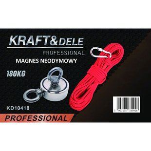 Магнітний тримач неодимовий магніт 180 кг Kraft&Dele KD10418 KD10418 фото