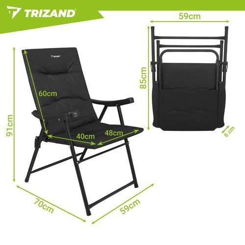 Стільці туристичні складні 2 шт. Trizand 27610 27610 фото
