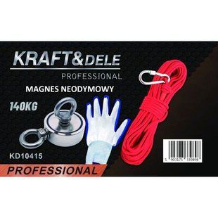 Магнітний тримач неодимовий магніт 140кг Kraft&Dele Kd10415 Kd10415 фото