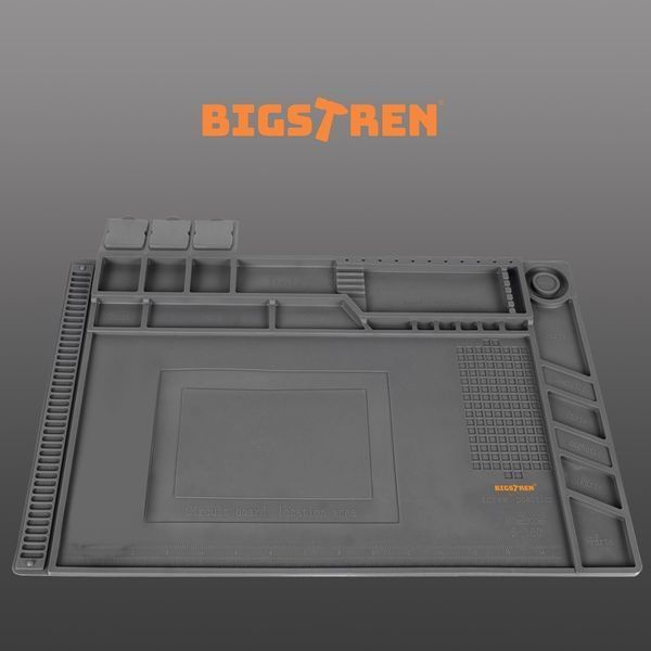 Сервісний силіконовий килимок Bigstren сірий 45 см х 30 см 22727 фото