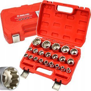 Набір торцевих головок 1/2" 12pt 8-36мм 21шт MAR-POL M58267 M58267 фото