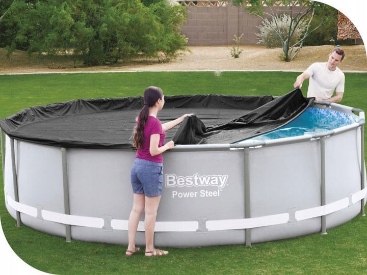 Накриття для басейну Брезент 427 см Bestway 58248 58248 фото