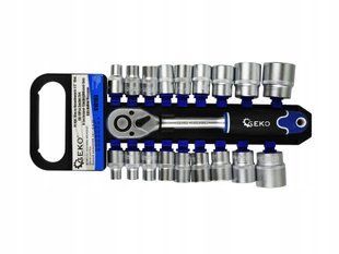 Набір торцевих ключів CRV 1/2"19 на 8-32 мм GEKO G10103 G10103 фото