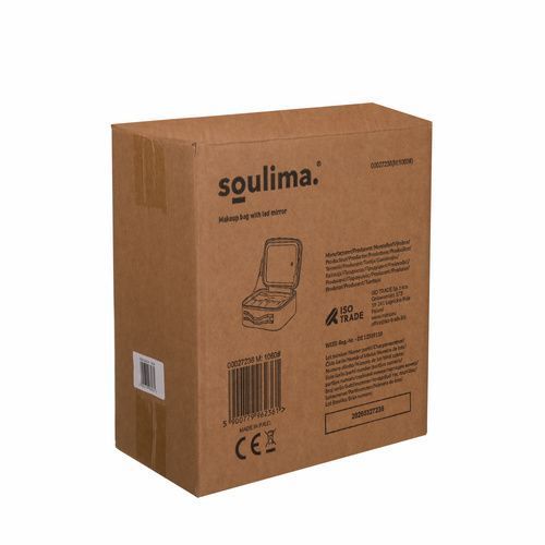 Косметичка-органайзер з LED дзеркалом Soulima 27236 27236 фото