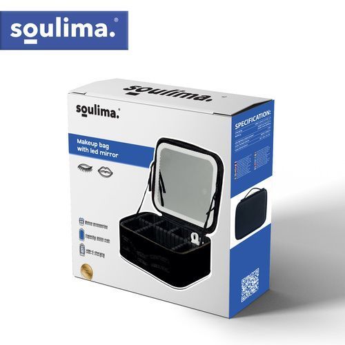Косметичка-органайзер з LED дзеркалом Soulima 27236 27236 фото