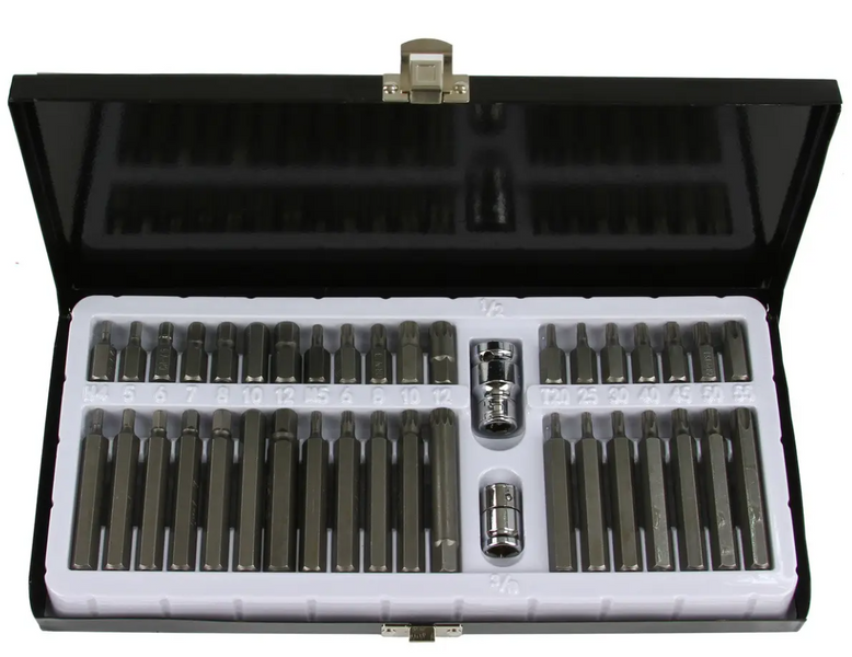 Біти для ключів 40шт IMBUS-TORX-SPLINE на стіну Mar-pol M66410 M66410 фото