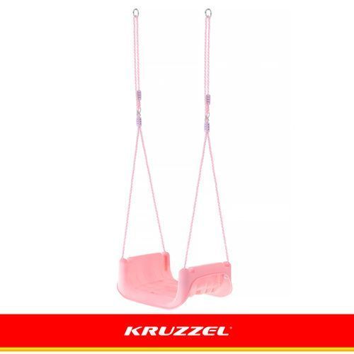 Дитяча гойдалка 3в1 рожево-бірюзова Kruzzel 27356 27356 фото