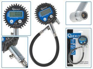 Цифровий - електронний манометр для коліс зі шлангом Geko G01273 G01273 фото