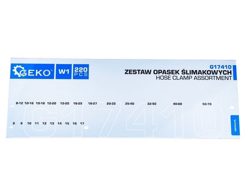 Набір металевих хомутів Geko  G17410 G17410 фото