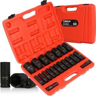 Набір ударних головок 1/2" 20 шт. MAR-POL 10-38 ММ M58258 M58258 фото