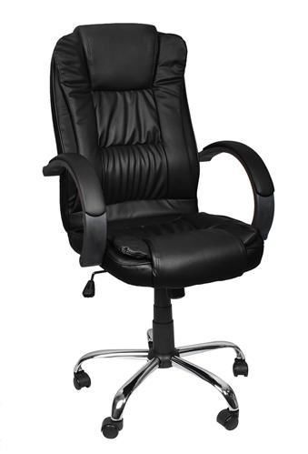 Крісло офісне чорне екокожа MALATEC 8983 (8983) фото