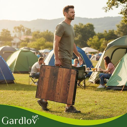 Складний туристичний стіл та 4 стільці Gardlov 27304 27304 фото