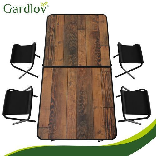 Складний туристичний стіл та 4 стільці Gardlov 27304 27304 фото