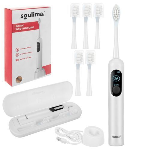 Електрична зубна щітка біла Sonic Soulima 26850 26850 фото