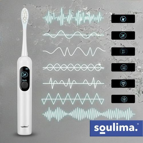 Електрична зубна щітка біла Sonic Soulima 26850 26850 фото