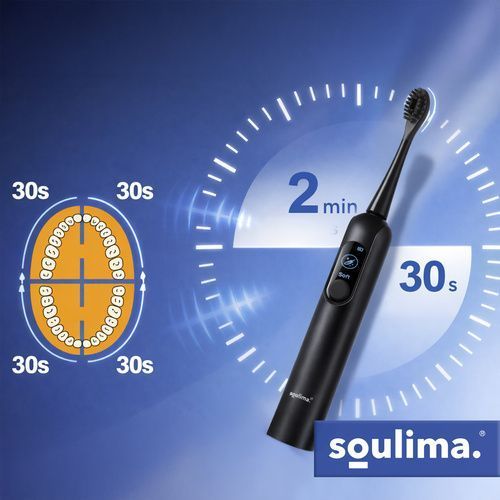 Електрична зубна щітка чорна Sonic Soulima 26851 26851 фото