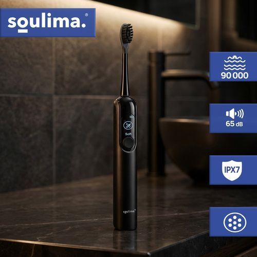 Електрична зубна щітка чорна Sonic Soulima 26851 26851 фото