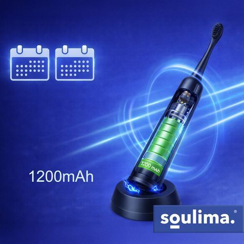 Електрична зубна щітка чорна Sonic Soulima 26851 26851 фото