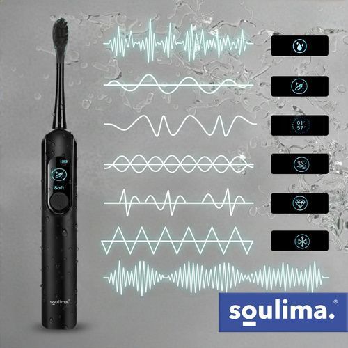 Електрична зубна щітка чорна Sonic Soulima 26851 26851 фото