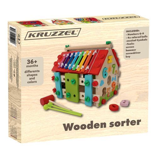 ДЕРЕВ&rsquo;ЯНИЙ НАВЧАЛЬНИЙ БУДИНОЧОК-СОРТЕР Kruzzel 22564 22564 фото