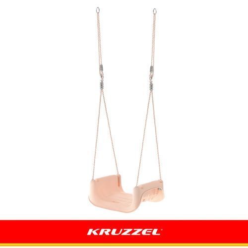 Дитяча гойдалка 3в1 сіро-бежева Kruzzel 27357 27357 фото